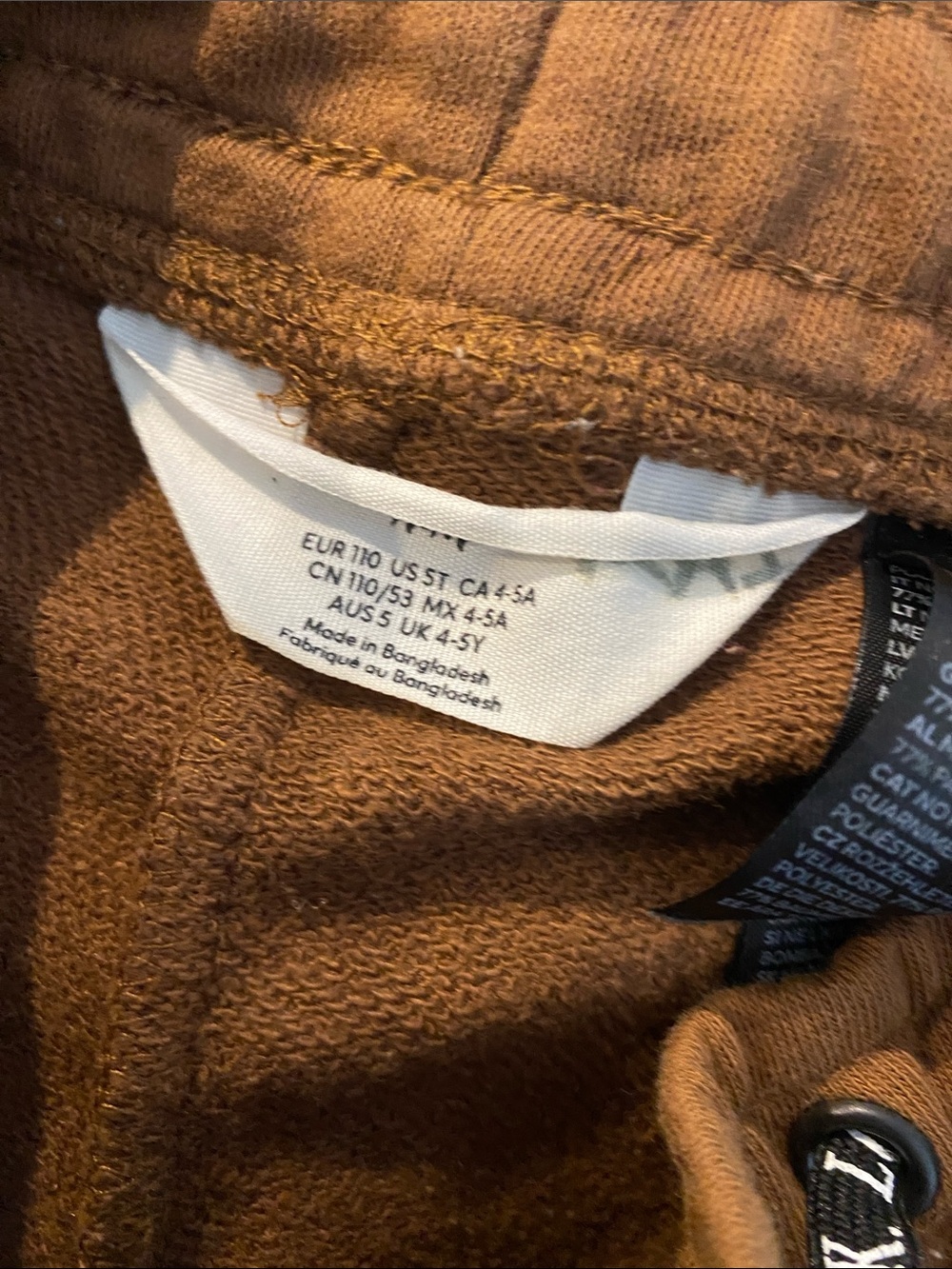 H&M Kids Tech Zip Joggers - Muted Brown - Size 4-5T (EUC) - Picture 7 of 11
